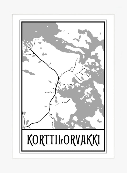 A4-kartan kehystys
