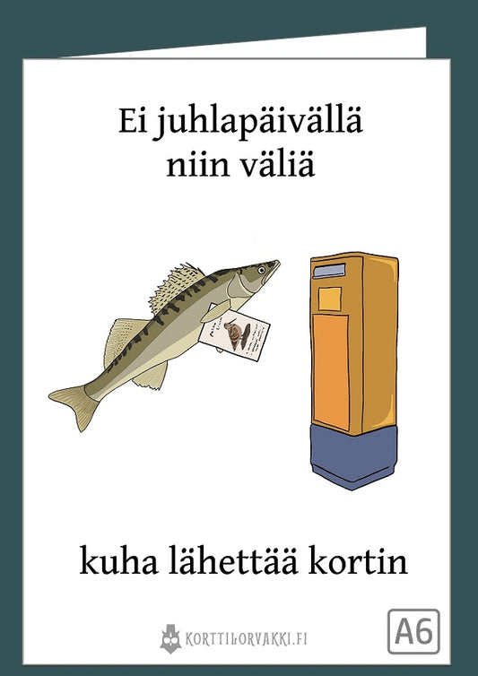 kuha lähettää kortin
