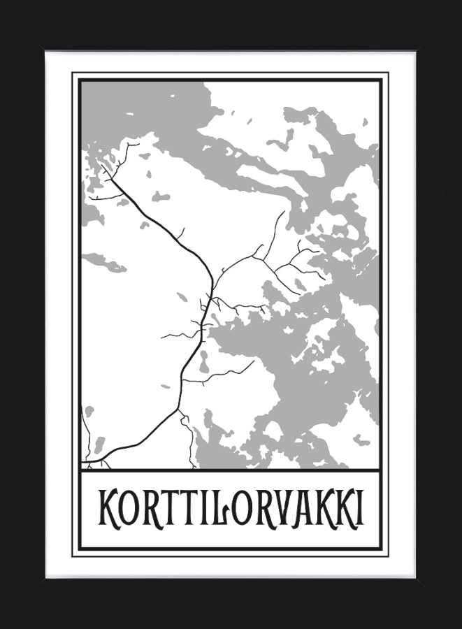 A4-kartan kehystys