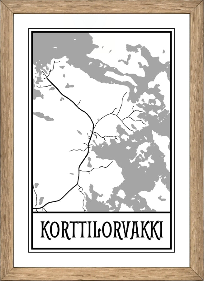 A4-kartan kehystys