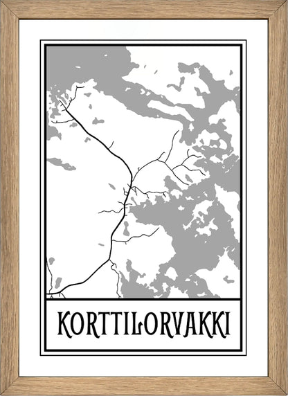 A4-kartan kehystys