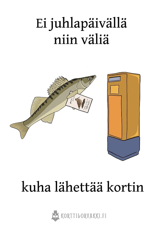 kuha lähettää kortin