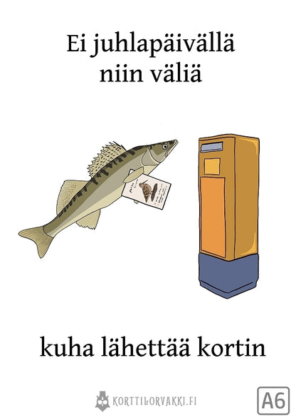 kuha lähettää kortin